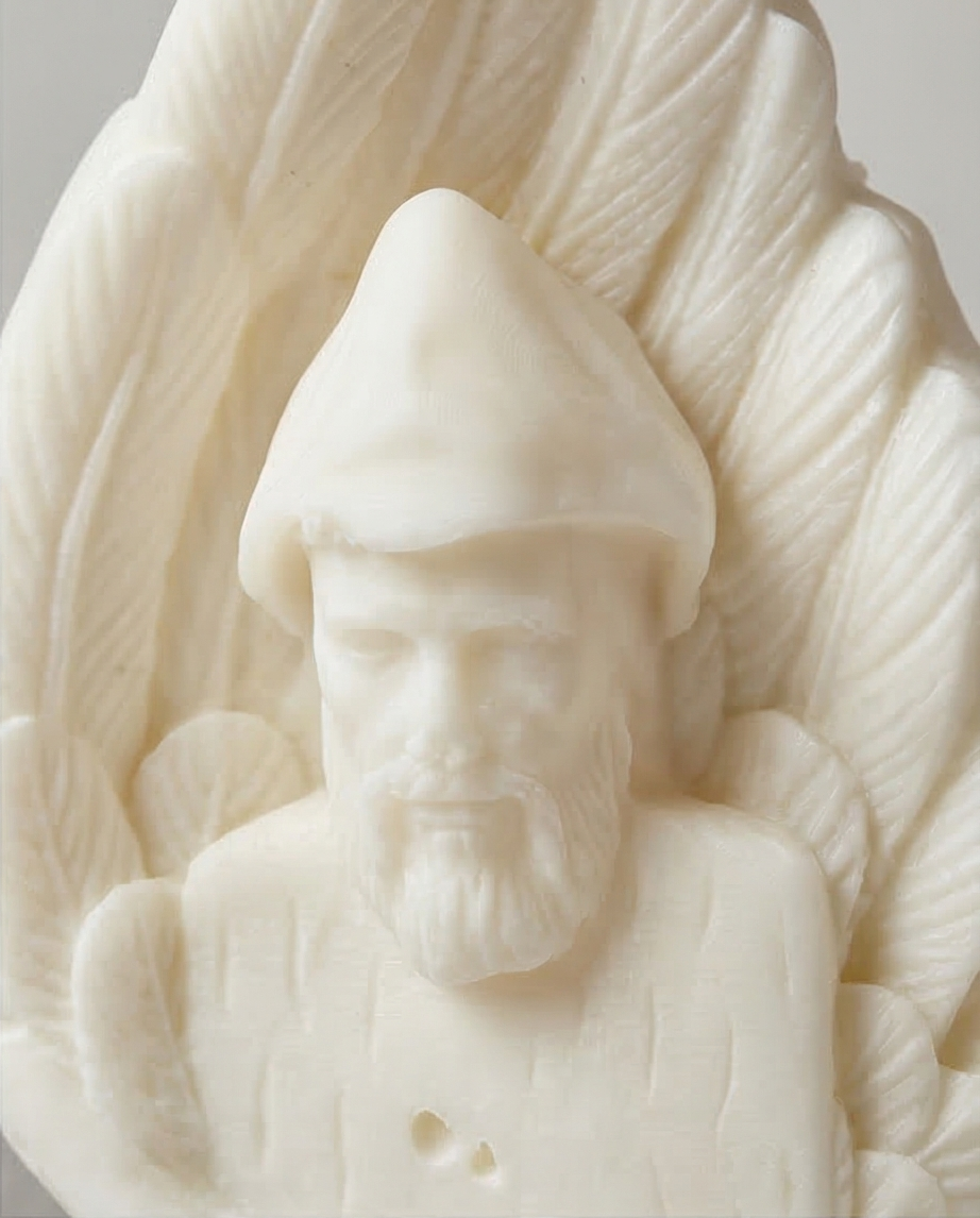 St Charbel Figurine with Frankincense - 13cm Spiritual Keepsake & Gift