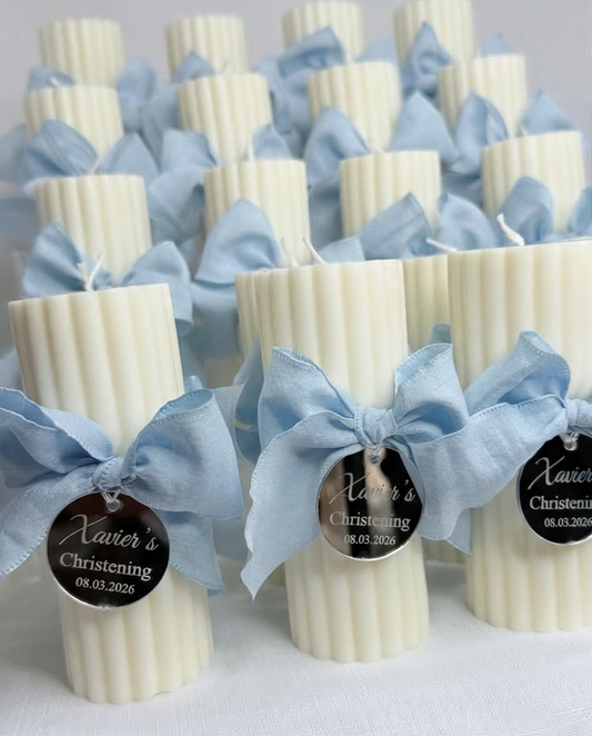 Elegant Pillar Candles - 12cm