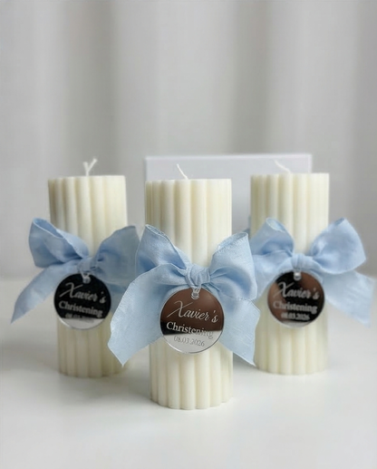Elegant Pillar Candles - 12cm
