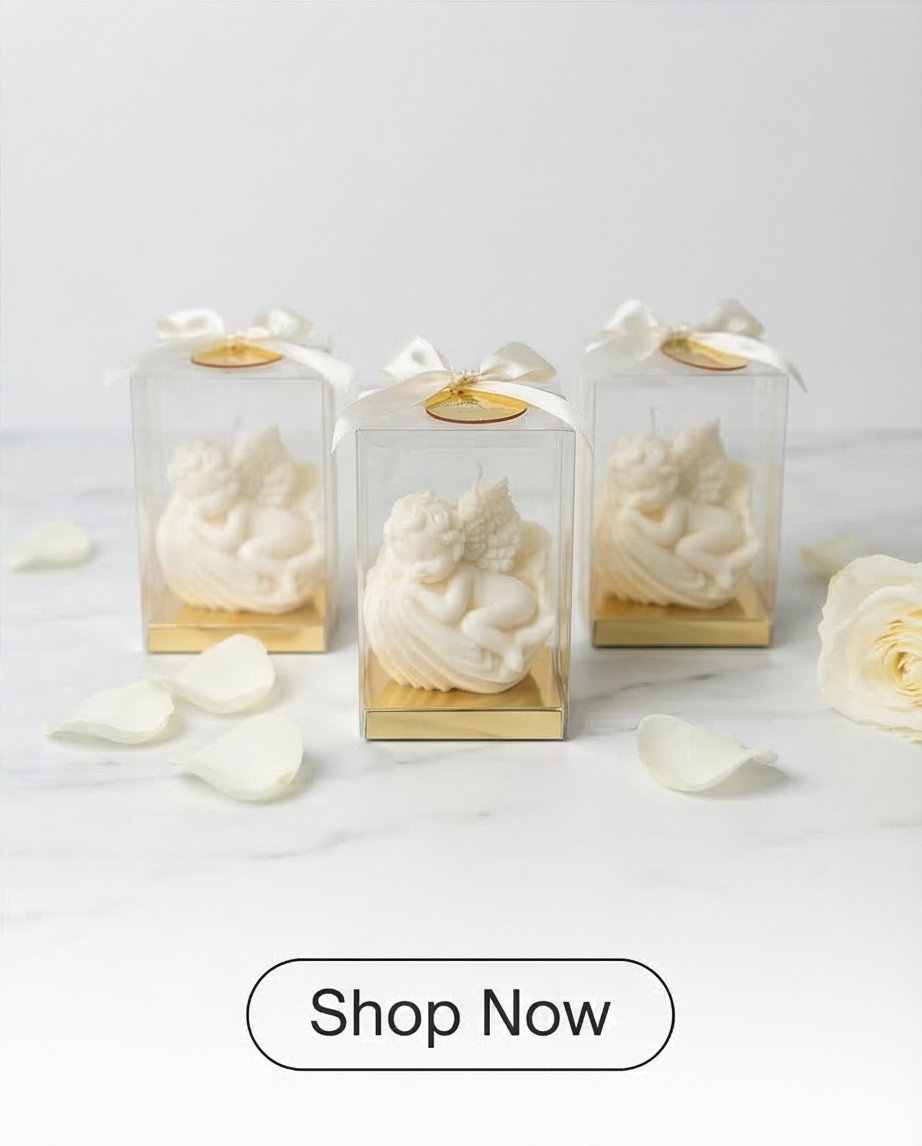 Sleeping Angel Keepsake Figurine - 7x7x12cm Gift for Baptism & New Baby