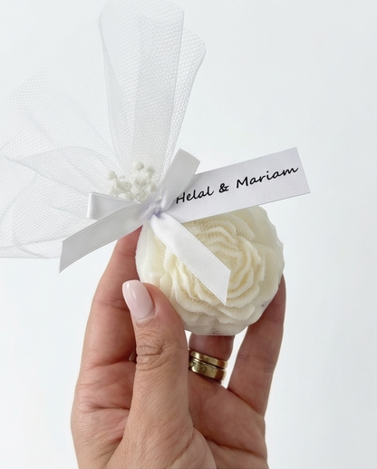 Flower Candle - Beautifully Crafted Floral Keepsake & Gift